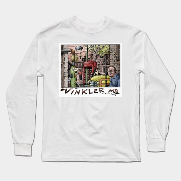 Winkler, Manitoba Long Sleeve T-Shirt by Froobius